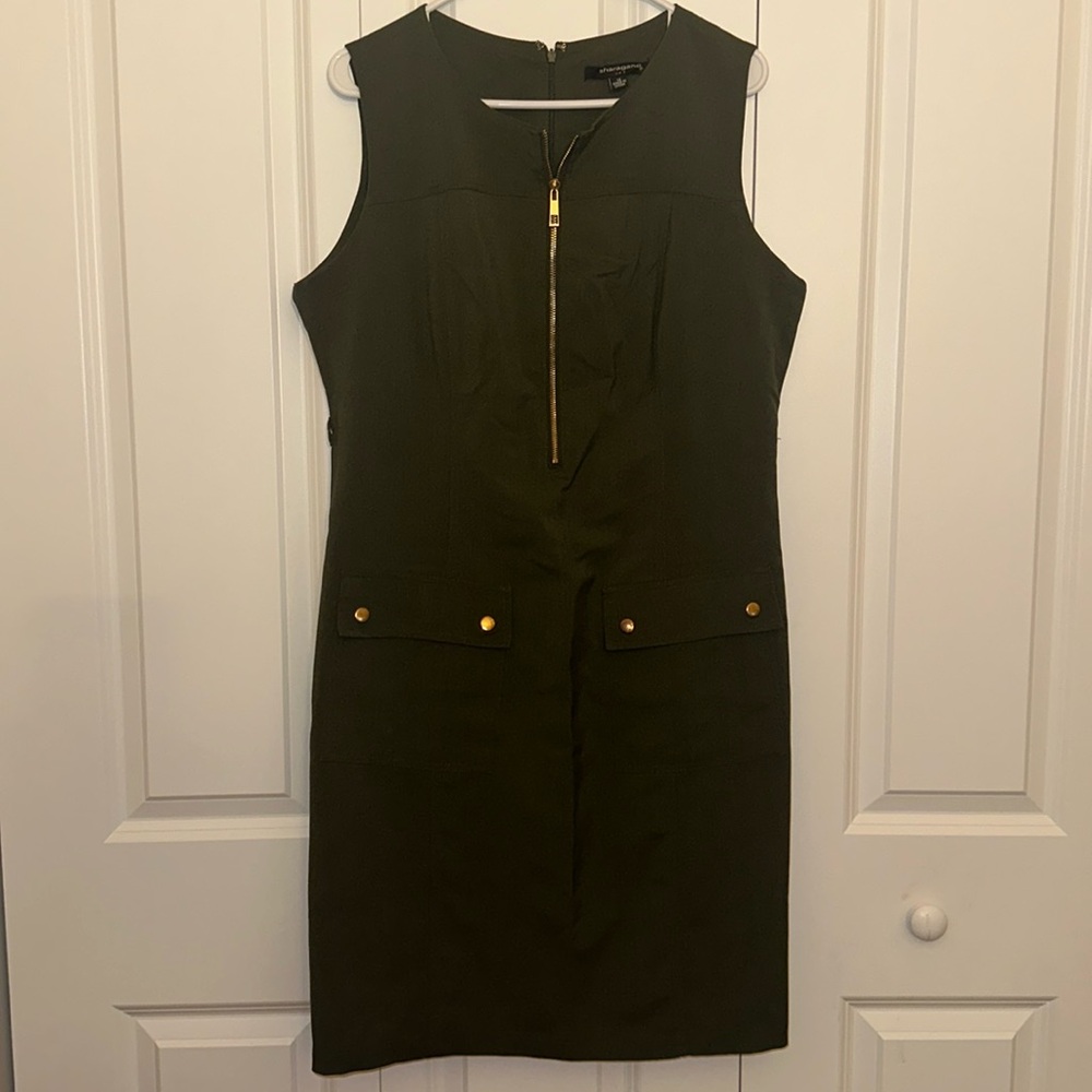 Olive Sharagano Sheath dress